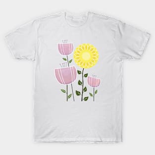 Mid Century Flowers T-Shirt